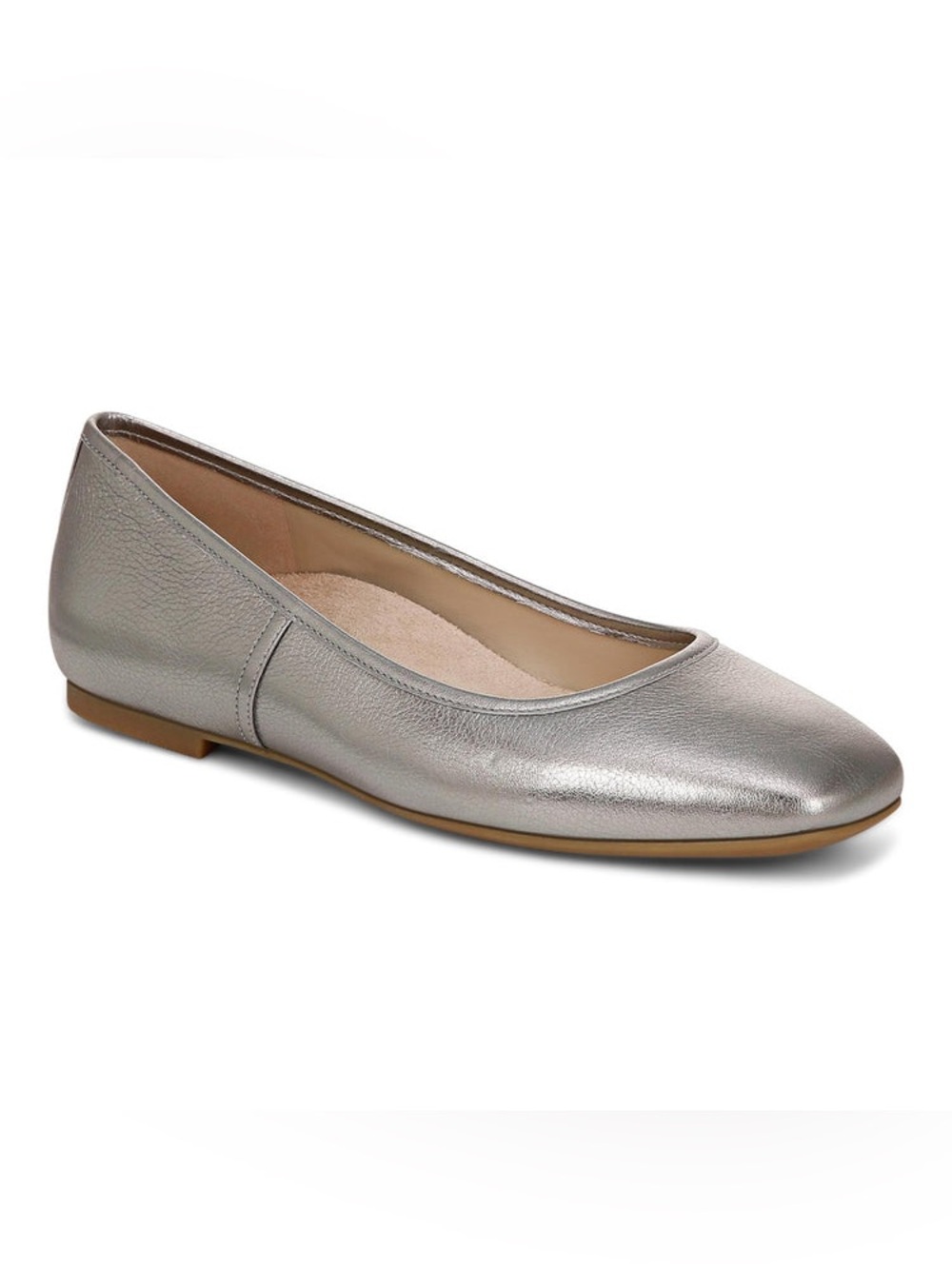 NWOT VIONIC Orinda – Pewter Metallic Flats
Size 8